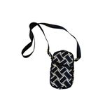 Diane Von Furstenberg DVF  Black Brown Woven Print Crossbody Bag Photo 6