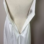 DB STUDIO Ruched Charmeuse Sheath Dress with Brooch Faux Wrap Skirt White Size 2 Photo 11