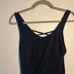 SO  Black Backless Tank Top SZ L Lace Back Sleeveless Business Casual Shirt Photo 6