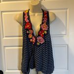 Free People  Frida Tank Navy Blue Floral Medium Photo 4