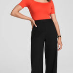 Spanx Ponte Wide Leg black Pant size L Photo 0