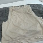 Free People NWT Movement Moonlight Mesh Cut Out Tank in Ivory Size XS Photo 5