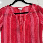Tommy Bahama  Paramour Red Striped Top Sz XSP Photo 2