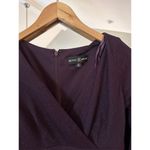 Betsy and Adam size 4 Ruffled Side-Slit Gown, Purple Photo 3