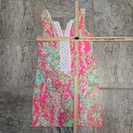 Lilly Pulitzer  Cathy Flamingo Pink Southern Charm Lace Front Shift Dress size 0 Photo 2