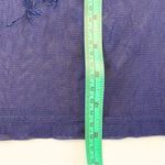 New York And Company Navy Blue Floral Mesh Sheer T-shirt Sexy Layering Medium Top Photo 2