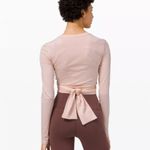 Lululemon Athletica Blush Wrap Long Sleeve Top Gather and Grow Long Sleeve Photo 1