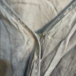 American Eagle womens chambray crossover front ruffle skort romper blue large Photo 1