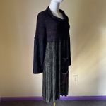 Lee Andersen Patchwork Knit Overlay Dress Boho Fairy Grunge Midi Small Green Photo 6