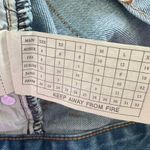 One Teaspoon  Rollers Low Waist long rise extreme curved raw hem‎ Denim Short 28 Photo 4