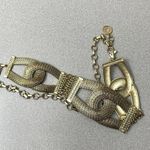 Chico's  Gold Mesh Chain Link Belt Womens Interlocking 42" Length Photo 6