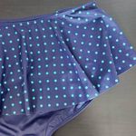 Spanx  Swim Navy and Blue Polka Dot Flirty Skirted Swim Bottom NWT Size 12 Photo 4