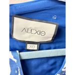 Alexis  Berenna Short Sleeve Ruffle Mini Wrap Dress Tropical Blue Women's Size XS Photo 3