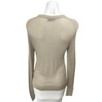 ZARA Women's Beige Long Sleeve Round Neck Semi Sheer Pullover Sweater Top Size S Photo 1