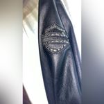 harley davidson Harley-Davidson women’s black rhinestone leather jacket, riding jacket womens Photo 9