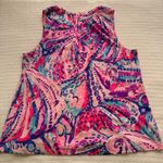Lilly Pulitzer XL Essie Sleeveless Top in Colony Coral Shell Out Photo 1