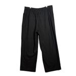 Vince  Black Wide Leg Trousers Pant Plus Size 1X Wool Blend Pleated Pull On Photo 5