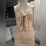 🌸AMTIOUS weekend beige mini dress ✨ Tan Photo 4