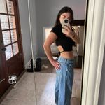 Princess Polly  Black cropped top with back tie detail  Photo 1