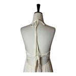 Forever 21  Dress Women Small Ivory Crochet Halter Maxi Boho Festival Cottagecore Photo 5