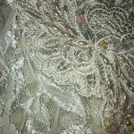 Vintage Cinema Etoile sheer lace camisole lingerie top with sequins and pearls White Size M Photo 3