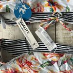 Cupshe  Reversible Floral and Striped Bikini Set Swimsuit Size M New NWT Photo 5