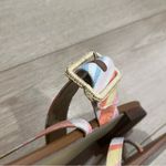 Talbots NEW  Gia Buckle Sandal Plaid Slip On Madras Size 10 Photo 4