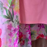 Rabbit Rabbit Rabbit Designs Women's Pink Floral Off The Shoulder Dress Size 16 Photo 6