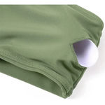 NWT Women’s army green one shoulder bikini Small Photo 2