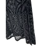 Ariat Black Burnout Velvet Sheer Tunic Top Women's M Boho Western Long Sleeve Photo 3