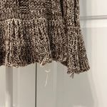 Open Front Waterfall Cardigan‎ Brown Size Large Chunky Ruffle Boho Cottage Y2K Photo 7
