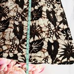 Brown and Cream Strapless Smocked Midi Dress Size undefined Photo 3