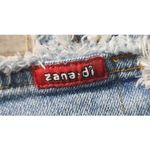 Zana Di  Denim Capri‎ Frayed Hem Cropped Jeans Blue Wash Juniors Size 9 Photo 6