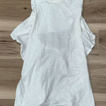 Anthropologie Kimchi Blue White Tie Back Ruffle Tank Top Women’s Small Photo 0