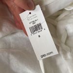 Gap NWT White Lace Up Top in Linen Cotton Size Small Photo 3