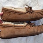 UGG  Fur Moccasin Slippers 5 - Chestnut Photo 2