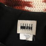 Selfie Leslie 80s True Vintage Black white short sleeve fitted blazer top jacket shirt w/polkadot pocket-chief Size 10/M-Measurement in pics Photo 3