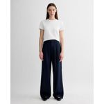 Everlane The Draper Tapered Pant in Buttersmooth Navy Blue 6 Short Photo 6