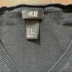 H&M  black pullover v-neck sweater Photo 5