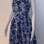 Copper Key Blue Hawaiian Print Dress Photo 1