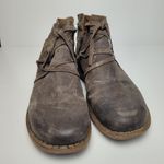 BORN TARKLIN DISTRESSED LEATHER BOOTS 10/42 WOMENS SOLD AT SUNDANCE Gray Photo 1