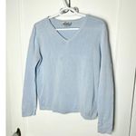 Lilly Pulitzer Vintage Light Blue Cotton V-neck Breathable Classic Sweater Small Photo 0