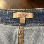 Wonderly Floral and Stripe Patchwork Denim Cut Off Shorts Plus Size 20W Photo 2