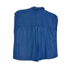 AYR  Blue Denim Tencel Sleeveless Top Photo 2