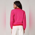 Sugar Lips  I Want Candy Button Front Chevron Cardigan | S NWOT Photo 1