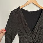 Three Hearts Three Pink Hearts Long Sleeve Side Knot Dress Black Sparkle Junior's Size XL Photo 3