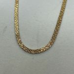 Vintage set faux gold chunky necklace and bracelet Photo 5