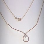 Avon Vintage Gold Filled 1/20 14k GF .1 CT Diamond Chip Dainty Necklace Photo 0