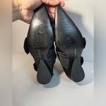 ZARA NEW  Black Nylon Pointed Sock Booties Rhinestone Buckle Sz 36 Photo 7