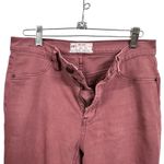 Free People  Womens Sz 27 Colored Skinny Jeans Red Pink Slim Mid Rise Stretch Photo 5